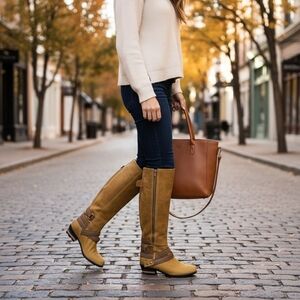 Sorel Ladies Riding Boots in Yellow